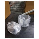 Vinkoe Kitchen Cookie Jar, Candy Dish with Lid, Clear Acrylic Airtight Jar for Nuts, Cookies, Candy, Chocolate, 40 OZ