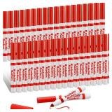 Janlaugh BulkPcs Red Washable Markers Bulk Coloring Broad Line Markers for Kids Red Conical Tip Drawing Pen for Christmas, School Supplies, Travel Art Baby Shower Gender Reveal Party Supplies, Ages 6+