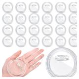Yilloog MultiPcs 3 Inch Clear Button Pins for Crafts DIY Photo Acrylic Blank Pins Bulk for Picture Make Your Own Buttons Badge Maker DIY Crafts Supplies