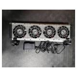 BAOSHISHAN Aquarium Chiller Fan, Powerful Fish Tank Cooler with Adjustable 5 Speed Controller 5 Timer Setting, 180° Rotation Aquarium Cooler Fan Quiet for Tank Home Office