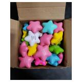 Sotiff Bulk Pack Star Stress Balls Bulk Stress Relief Balls with Motivational Quotes Mini Inspirational Foam Party Favors Gifts for Kids Adults Anger Fidget Relief Exercise(Fresh Colors)