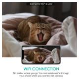 Pelay WiFi Wall Clock Camera Wireless Nanny Cam 1080P Mini Clock Camera with Motion Detection for Indoor Home Security