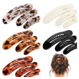 MultiPCS Flat Hair Clips for Women & Girls, 5 Colors French Flat Claw Clips 3 Sizes Accessories Barrettes for Thin Thick Fine Hair