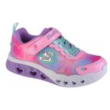 Skechers Unisex-Child Flutter Heart Lights, Pink/Multi, 6 Toddler