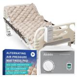 Alcedo Alternating Air Pressure Mattress Pad for Bed Sore and Ulcer Prevention, Hospital & Home Use Medical Mattress Topper for Bedridden Patient, Adjustable Ultra Quiet Pump and Waterproof Cushion