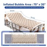 Alcedo Alternating Air Pressure Mattress Pad for Bed Sore and Ulcer Prevention, Hospital & Home Use Medical Mattress Topper for Bedridden Patient, Adjustable Ultra Quiet Pump and Waterproof Cushion