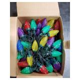 ZAIYW 66ft 100 LED C9 Christmas Lights String, Strawberry String Lights UL Plug C9 String Lights Green Wire Waterproof for Outdoor Roof Eaves Garden Yard Xmas Decor (Multicolor)