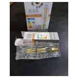 E12 Candelabra Light Bulbs 8W,Equal 100 Watt Dimmable Led Bulbs,4000K Daylight Led Candle Bulb,Chandelier Light Bulbs 4.85In,850lm,4-Pack