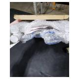 Cinnvoice 2 Pcs Wooden Tea Towel Ladder Rustic Hand Towel Stand Rack Mini Countertop Towel Stand Farmhouse Wood Counter Towel Holder for Bathroom Country Kitchen Office (White)