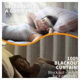 YoungsTex Linen Farmhouse Blackout Curtains 63 Inch Length, Thermal Insulated Winter Drapes with Grommet Energy Saving for Bedroom Living Room Window, 2 Panels, 52 X 63 Inch