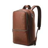 Samsonite Classic Leather Slim Backpack, Cognac , One Size