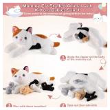 gnomantic 5 Pieces Cat Stuffed Animals with Babies Inside Belly - 1 Mommy Stuffed Cat with 4 Kittens - Stuffed Kitty Plush Toys for Kids Age 3-8, Gifts Ideal for Christmas, Valentine