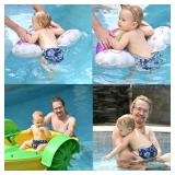 ALVABABY Baby Swim Diapers 2pcs Reuseable Washable & Adjustable for Swimming Lesson & Large Size Baby Boy ZSW18-21