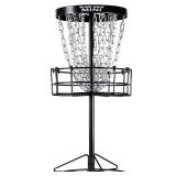 MVP Disc Sports Black Hole Mini 24-Chain Disc Golf Basket Target (26.5 Tall Mini Basket)