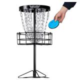 MVP Disc Sports Black Hole Mini 24-Chain Disc Golf Basket Target (26.5 Tall Mini Basket)