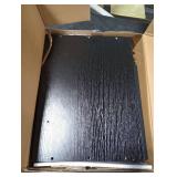 Lazzanto Nightstand Hidden Drawer Charging Table - Night Stand with Charger Station and Sliding Top Storage, Morden Bedside Table with 2 Fabric Drawers, for Dorm Living Room Bedroom, Black