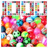 PullCrease 1000 Pieces Bouncy Balls in Bulk 25 Mm/ 1 Inch Rubber High Bouncing Balls for Kids Colorful Bouncy Ornament for Kids Party Favors Prizes Gift Vending Machines Outdoor Activities