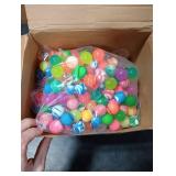 PullCrease 1000 Pieces Bouncy Balls in Bulk 25 Mm/ 1 Inch Rubber High Bouncing Balls for Kids Colorful Bouncy Ornament for Kids Party Favors Prizes Gift Vending Machines Outdoor Activities