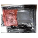 SUPERJARE Nightstand with Charging Station, Bed Side Table with Adjustable Fabric Drawer, Night Stand for Bedroom, 3-Tier Storage End Table, for Living Room - Walnut