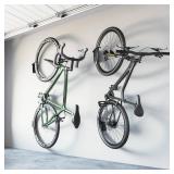 monTEK Swivel Bike Wall Mount, Bike Hangers for Garage, Space-Saving Vertical Bike Rack, Sturdy Bike Storage Rack Holds Up to 66lbs, Easy to Install, 2 Pack