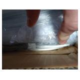 White Tension Curtian rod no drill, 42 to 115 inch Adjustable Heavy Duty black shower curtain rod for Windows bathroom Closet