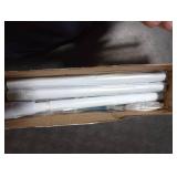 White Tension Curtian rod no drill, 42 to 115 inch Adjustable Heavy Duty black shower curtain rod for Windows bathroom Closet