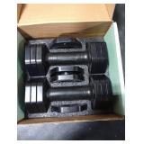 EQUIPRO Adjustable Dumbbell Set, 4 in 1 Weights for Women at Home, Hand Weights Dumbbells for Women, Each 2lb 3lb 4lb 5lb Fast Adjust Weight with Soft TPU Handle for Home Gym Exercise Training