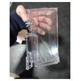 Bird Parrot Feeders, No Mess Automatic Cage Feeder Dispenser Food Container, Auto Bird Seed Bowl for Small Medium Birds, Cockatiel Canary Cockatoos Parakeet Conure Lovebird, Acrylic Clear (Feeder)