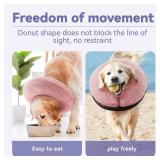 Loflaze Soft Inflatable Dog Cone for Small Dogs Cats - Neck Donut, E Collar Alternatives for Recovery
