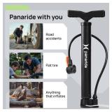 Bike Pump Floor, Advanced Bike Tire Inflator, Bicycle Hand Air Pump with Dual Presta and Schrader Valves, Handheld Pump, Suitable for Road and Mountain Bikes, Baby Stroller, Balls (Portable)