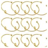Hicarer 12 Pieces Love Knot Bracelets Knot Cuff Bangle Bracelets Bridesmaid Bangle for Women(Gold)