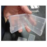 uxcell 3Pcs Battery Storage Case Holder Transparent