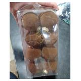 24pcs Velvet Christmas Ball Ornaments -Flocked Shatterproof Christmas Tree Decorations Plastic Xmas Decorative Hanging Ornaments for Xmas Holiday Home Decor,3 Style((Brown, 2.36inch)