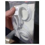 6PCS Light Socket Shade Rings for E27/E26, Retaining Rings for Glass Lamp Shades/Light Fixtures, White(OD 58mm, ID38mm)