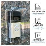 Transparent Plastic Doorbell Rain Cover , All Models Waterproof Protector Shield For Ring 1/2/3/4/2020/Pro/Pro 2/ Video Doorbells