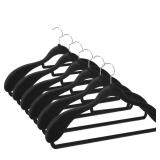 Hodola 6 Pack Velvet Suit Hangers for Men with 360 Rotating Hooks, Space-Saving Non-Slip Jacket Hangers for Dress, Pants, Shirts, Skirts, Ties