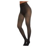 TNNZEET Fleece Lined Tights Women Pantyhose Colorful Opaque Black Sheer Thermal Winter Warm Leggings Under Dress