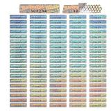 Marspark 500 Pieces Silver Security Tamper Evident Seals Stickers Void Original Genuine Authentic Hologram Labels Tamper Proof Evident Stickers Sequential Serial Numbering, 0.24 x 1 Inch