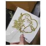 Congrats Nurse Cake Topper - Glitter Nursing BSN RN Graduation Cake Decor - Medical School Graduate Party Decorations Gold