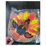 Thanksgiving decorations 3D Turkey Decor Door Hanger