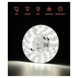 Tomosu 2 Pack Ceiling Fan Lamp Replacement, 6.69 inch Dimmable 3CCT 3000K/4000K/5000K 36W 3200LM, Ceiling Fan LED Light Kit Replacement, LED Light Engine Retrofit Kit