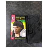 Titan Spandex Dreadlock Braids Band for Men Stretchy Loc Headband for Dreads, Protective Hair Wrap for Loc Styles, Comfortable Wide Band, BLACK