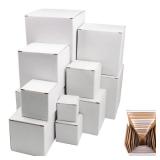 KeaJuidy 12pcs Prank Gift Box Nesting Gift Boxes Assorted Size Surprise Box Square Funny Gag Gift Nesting Cartons Great for Christmas Birthday Wrapping Presents or Decoration (2-6.3 Inch) (1 Set)