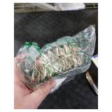 BASOKAN Rose Gold Leaves Ribbon for Wedding Party Home Decorations - 20 Yards - Leaf Trim Rope for Garland and DIY Crafts