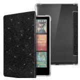 CoBak Case for Kindle Paperwhite 12th Gen 2024 (7) & Kindle Colorsoft Signature Edition (7) - New PU Leather Cover and Clear Soft Silicone Back Cover with Auto Sleep Wake Feature