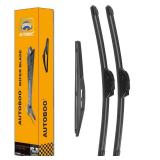 3 Wipers Replacement for Honda HRV HR-V Windshield Wiper Blades with Rear 2016-2020 2021 2022 26+18+10inch