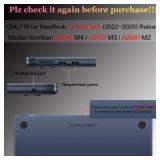 CISSOOK Laptop Cover, Hard Shell Case with Keyboard Cover for MacBook Air 13.6 inch M3 A3113 & M2 A2681, Gorgeous Flowers