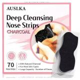 AUSLKA Blackhead Pore Strips,(70 Counts) Blackhead Remover-Deep Cleansing Charcoal Strips - Black Head Nose Strips -Black Head Remover