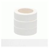 NatSumeBasics 3 White Washi Tape, 32 Feet x 0.6 Inches Self-Adhesive Decorative Masking Tape Panton Colors Sticky Tape for Decor Journals Scrapbooks Planners DIY Crafts Gift (White)