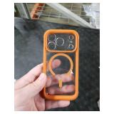 Miracase Magnetic for iPhone 17 Pro Case 6.3 [Compatible with MagSafe] Full-Body Phone Case with Built-in Glass Screen Protector & Camera Control,Drop Proof iPhone 17 Pro Cover, Orange